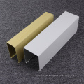 aluminum wooden grain rectangular tube aluminum baffle ceiling